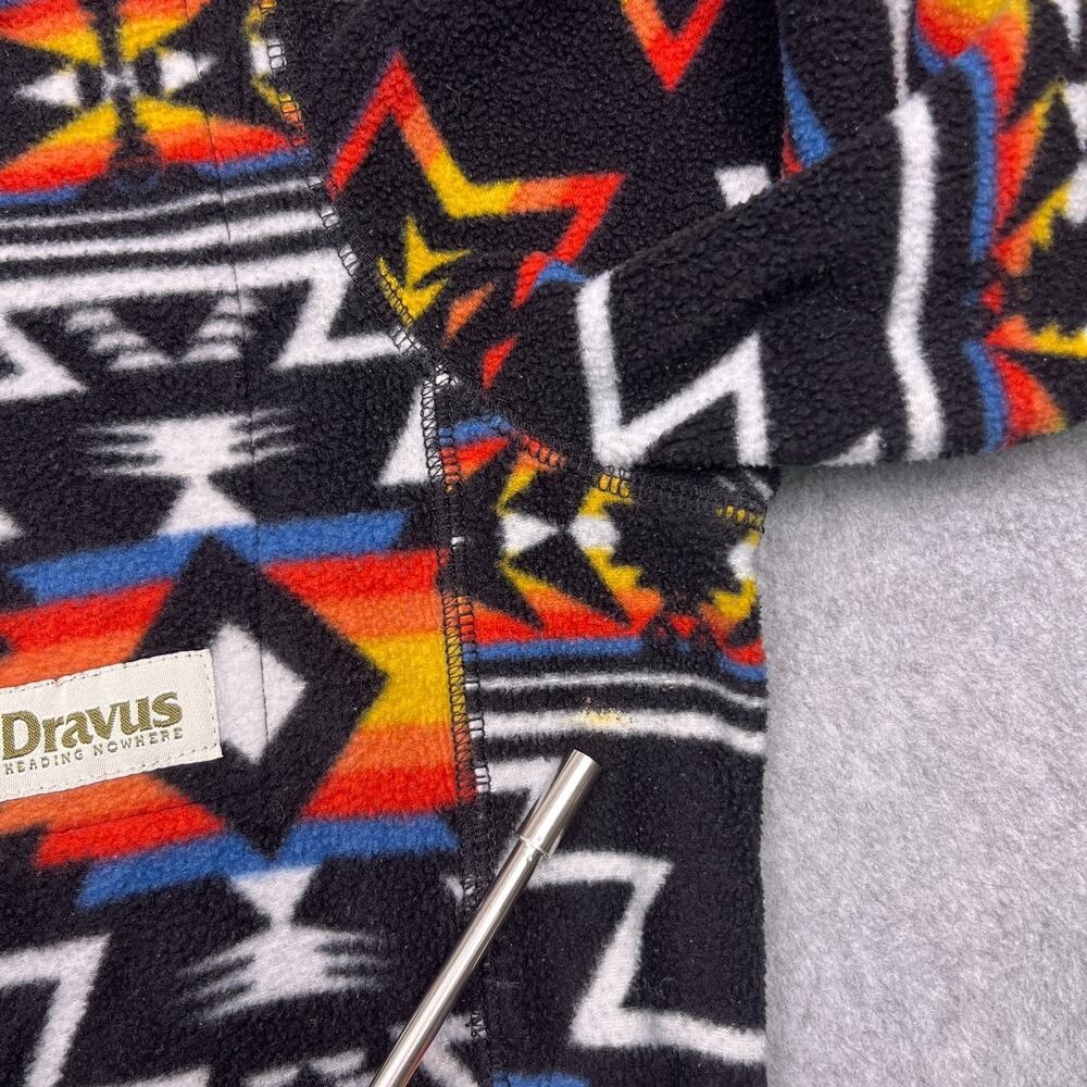 Dravus Pullover Hoodie Aztec Snap Button Medium Southwest - Picture 8 of 11